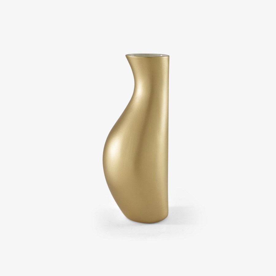 Vasen & Schalen Ligne Roset | Hanbun Vase Matt Gold