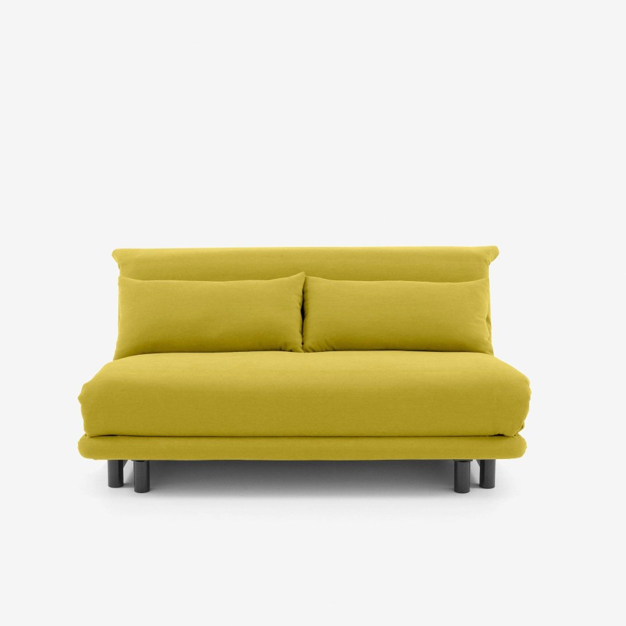 Schlafsofas Ligne Roset | Multy Les Essentiels / First Schlafsofa 3-Sitzig Mit Keilkissen Weiche Matratze Stoff Amalfi