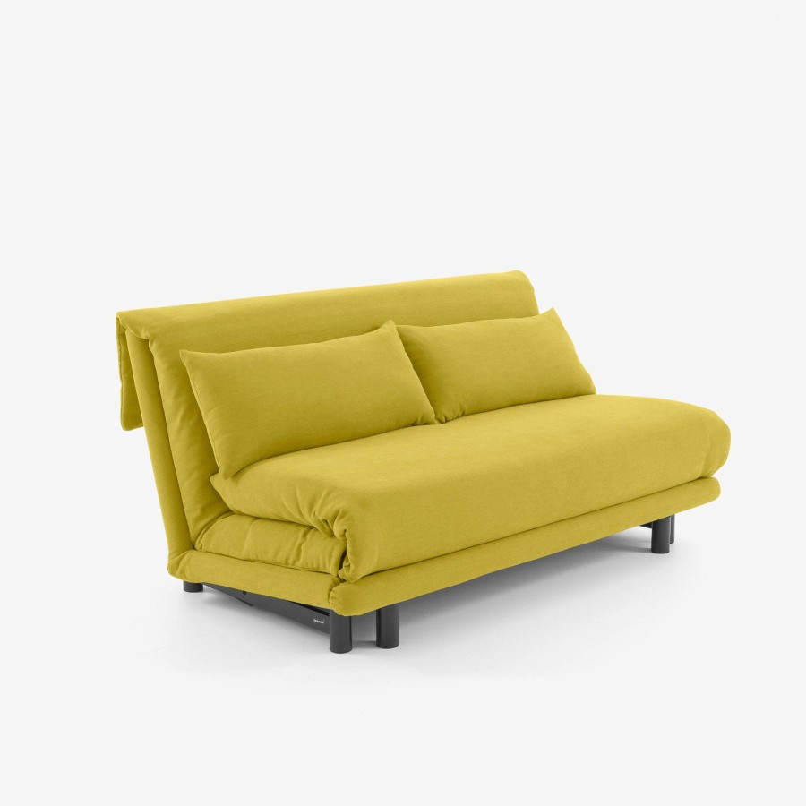 Schlafsofas Ligne Roset | Multy Les Essentiels / First Schlafsofa 3-Sitzig Mit Keilkissen Weiche Matratze Stoff Amalfi